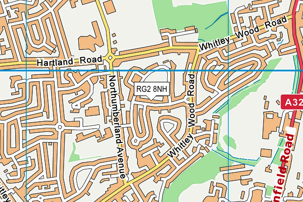 RG2 8NH map - OS VectorMap District (Ordnance Survey)