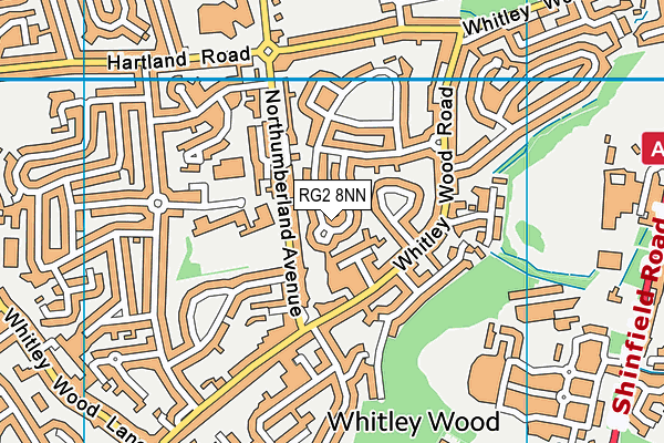 RG2 8NN map - OS VectorMap District (Ordnance Survey)