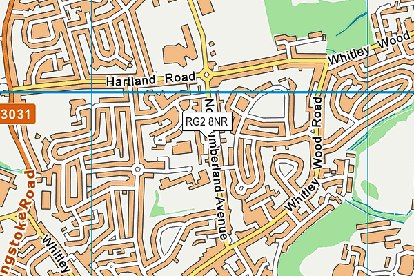 RG2 8NR map - OS VectorMap District (Ordnance Survey)