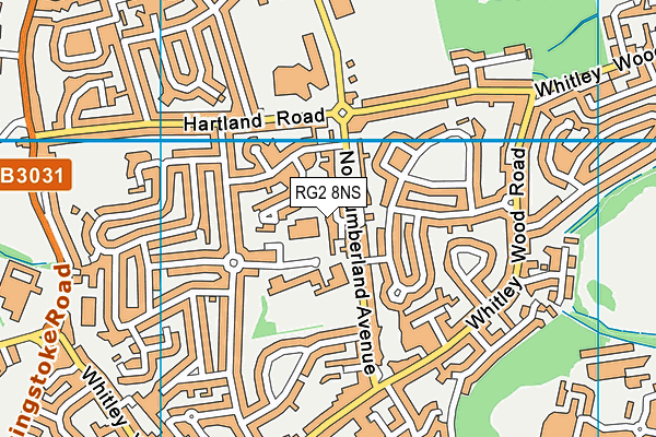 RG2 8NS map - OS VectorMap District (Ordnance Survey)
