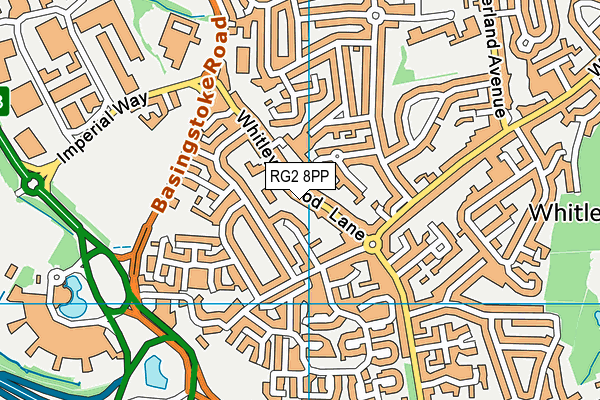 RG2 8PP map - OS VectorMap District (Ordnance Survey)