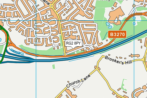 RG2 8PY map - OS VectorMap District (Ordnance Survey)