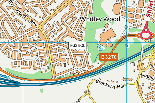 RG2 8QL map - OS VectorMap District (Ordnance Survey)