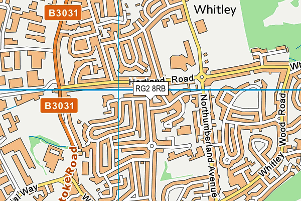 RG2 8RB map - OS VectorMap District (Ordnance Survey)