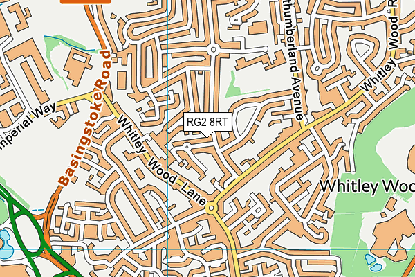 RG2 8RT map - OS VectorMap District (Ordnance Survey)