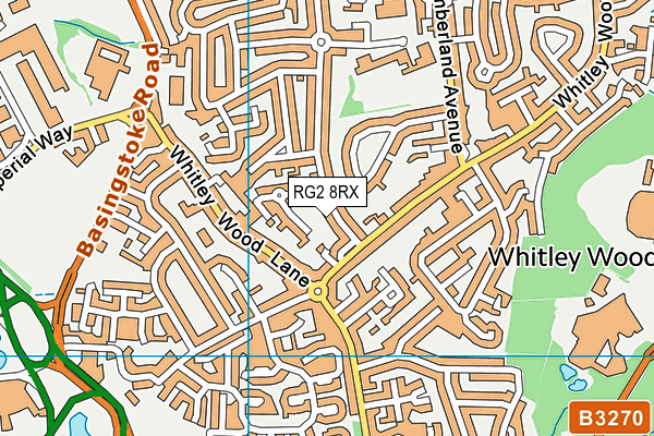 RG2 8RX map - OS VectorMap District (Ordnance Survey)