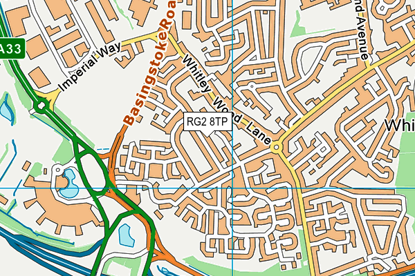 RG2 8TP map - OS VectorMap District (Ordnance Survey)