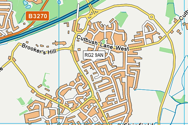 RG2 9AN map - OS VectorMap District (Ordnance Survey)