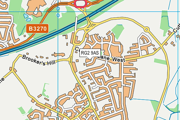 RG2 9AS map - OS VectorMap District (Ordnance Survey)