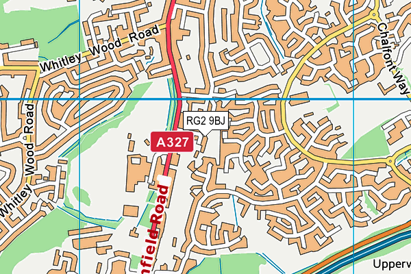 RG2 9BJ map - OS VectorMap District (Ordnance Survey)