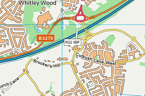 RG2 9BP map - OS VectorMap District (Ordnance Survey)