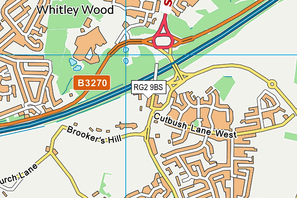 RG2 9BS map - OS VectorMap District (Ordnance Survey)