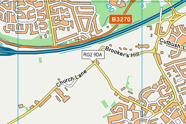 RG2 9DA map - OS VectorMap District (Ordnance Survey)