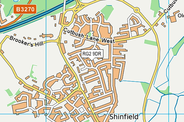 RG2 9DR map - OS VectorMap District (Ordnance Survey)