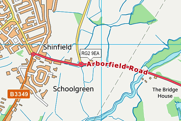 RG2 9EA map - OS VectorMap District (Ordnance Survey)