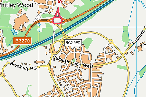 RG2 9ED map - OS VectorMap District (Ordnance Survey)