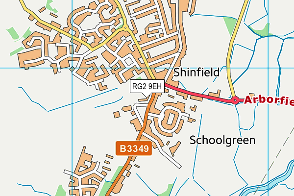 Shinfield Infant and Nursery School map (RG2 9EH) - OS VectorMap District (Ordnance Survey)