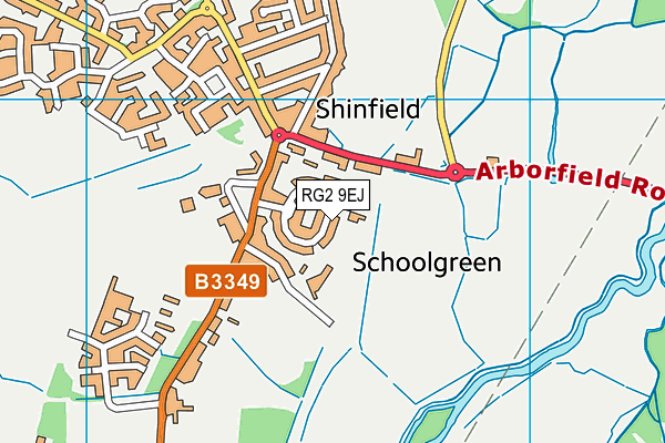 Shinfield St Mary's CofE Junior School map (RG2 9EJ) - OS VectorMap District (Ordnance Survey)