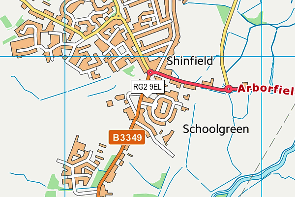 RG2 9EL map - OS VectorMap District (Ordnance Survey)