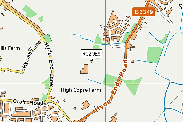 RG2 9ES map - OS VectorMap District (Ordnance Survey)