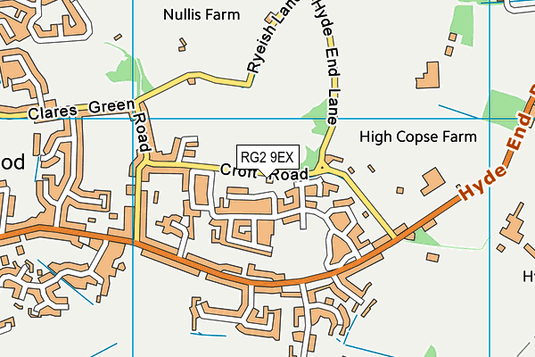 RG2 9EX map - OS VectorMap District (Ordnance Survey)