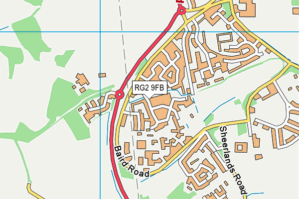 RG2 9FB map - OS VectorMap District (Ordnance Survey)