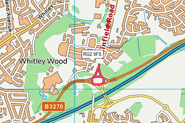 RG2 9FS map - OS VectorMap District (Ordnance Survey)