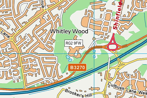 RG2 9FW map - OS VectorMap District (Ordnance Survey)