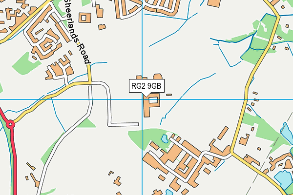 Arborfield Green Leisure Centre map (RG2 9GB) - OS VectorMap District (Ordnance Survey)
