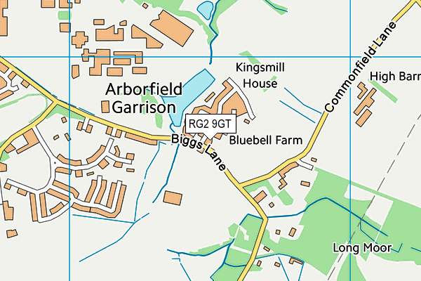 RG2 9GT map - OS VectorMap District (Ordnance Survey)