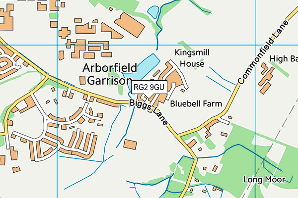 RG2 9GU map - OS VectorMap District (Ordnance Survey)