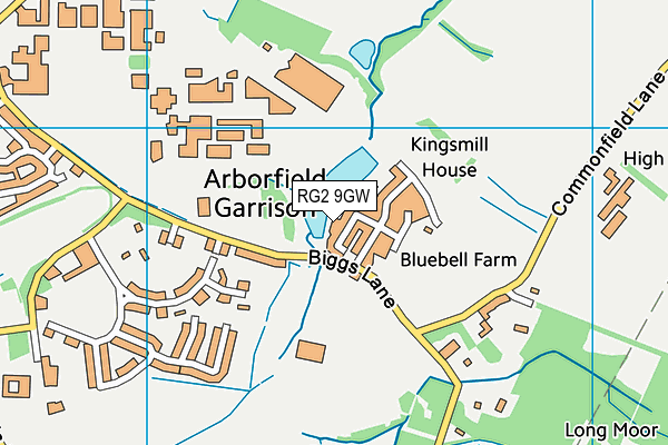 RG2 9GW map - OS VectorMap District (Ordnance Survey)