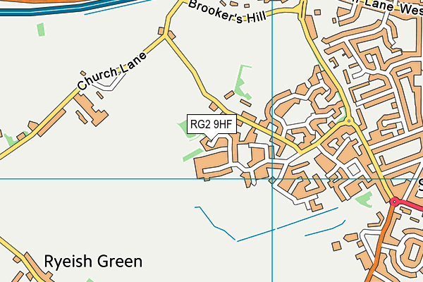 RG2 9HF map - OS VectorMap District (Ordnance Survey)