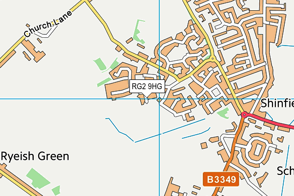 RG2 9HG map - OS VectorMap District (Ordnance Survey)