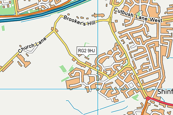 RG2 9HJ map - OS VectorMap District (Ordnance Survey)