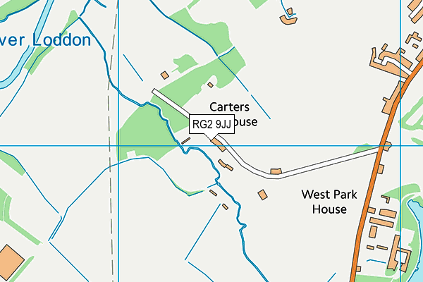 RG2 9JJ map - OS VectorMap District (Ordnance Survey)