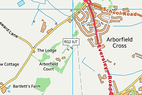 RG2 9JT map - OS VectorMap District (Ordnance Survey)