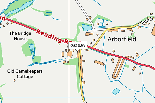 RG2 9JW map - OS VectorMap District (Ordnance Survey)