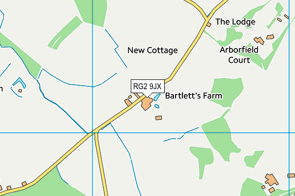 RG2 9JX map - OS VectorMap District (Ordnance Survey)