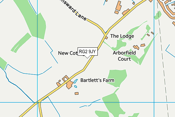 RG2 9JY map - OS VectorMap District (Ordnance Survey)