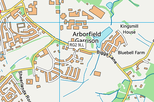 RG2 9LL map - OS VectorMap District (Ordnance Survey)