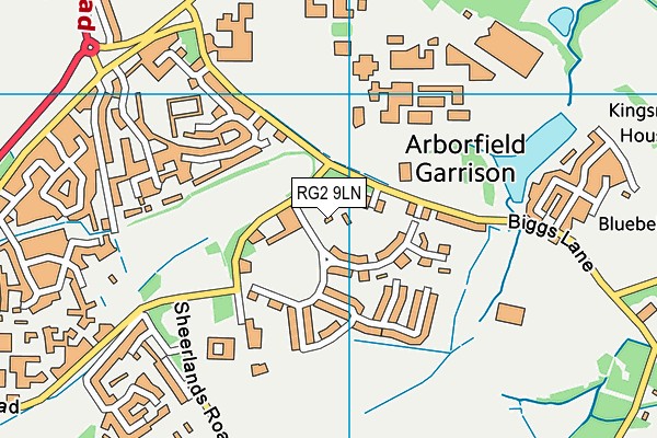 RG2 9LN map - OS VectorMap District (Ordnance Survey)