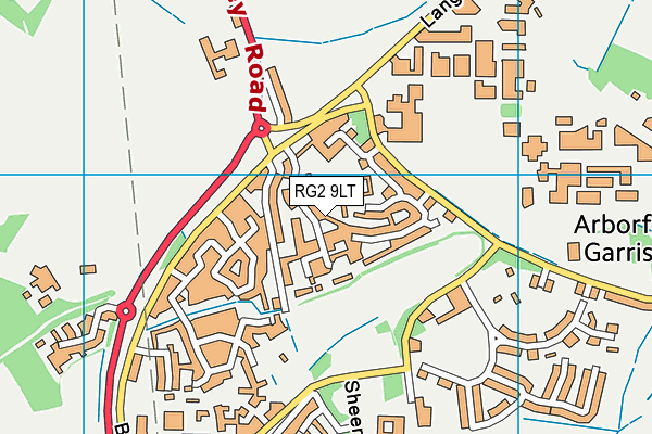 RG2 9LT map - OS VectorMap District (Ordnance Survey)