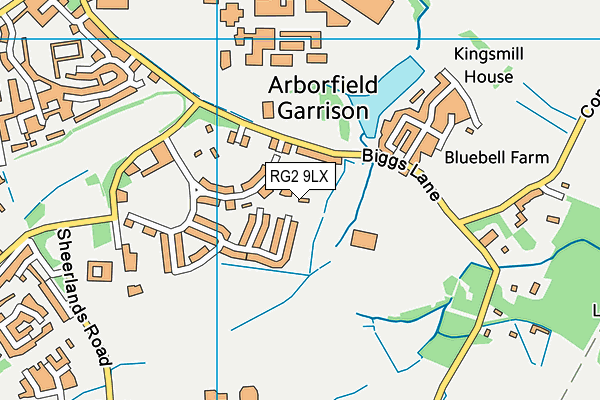 RG2 9LX map - OS VectorMap District (Ordnance Survey)