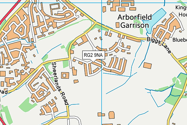 RG2 9NA map - OS VectorMap District (Ordnance Survey)