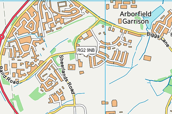 RG2 9NB map - OS VectorMap District (Ordnance Survey)