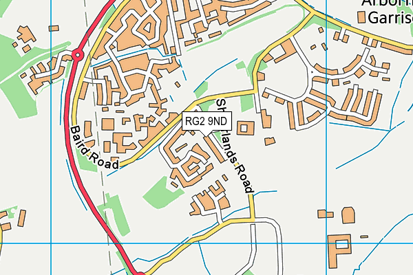 RG2 9ND map - OS VectorMap District (Ordnance Survey)