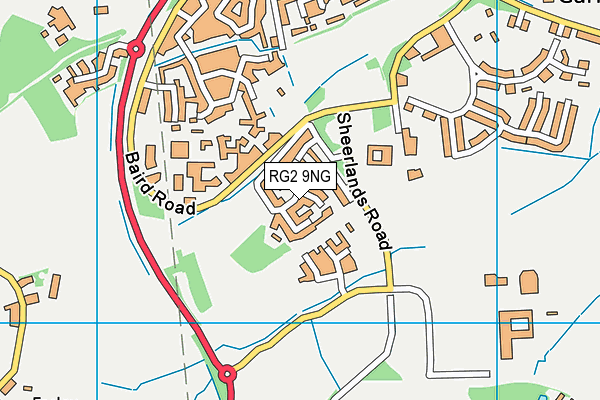 RG2 9NG map - OS VectorMap District (Ordnance Survey)