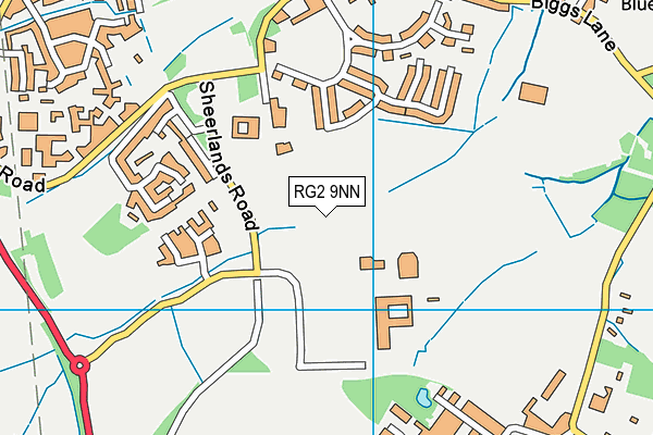 RG2 9NN map - OS VectorMap District (Ordnance Survey)