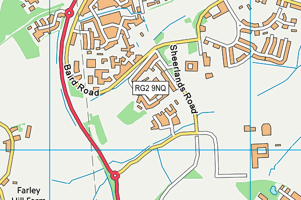 RG2 9NQ map - OS VectorMap District (Ordnance Survey)